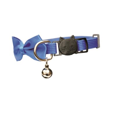HALSBÅND Trine, m/sløyfe og snapplås, Blå