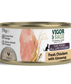 VS Ginseng & Fresh Chicken Cat Food-70G Can