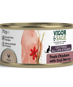 VS Goji Berry & Fresh Chicken Cat Food-70G Can