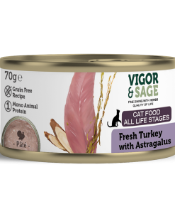 VS Astragalus & Fresh Turkey Cat Food-70G Can