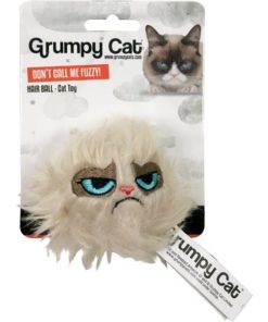 Katteleke Grumpy Cat,  pelsball m/ranglelyd