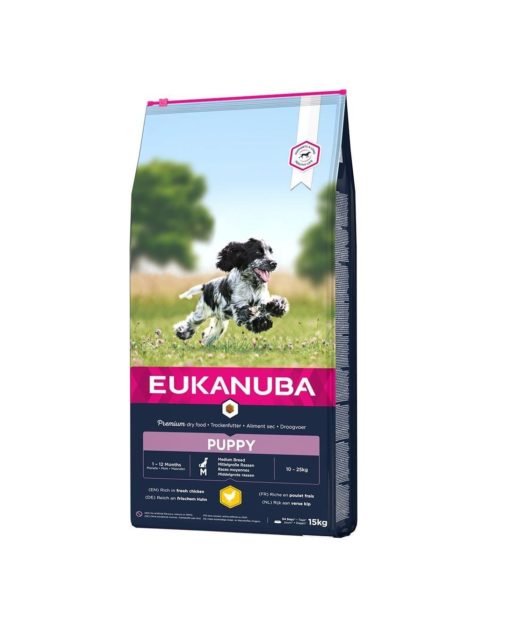 EUK Growing Puppy Medium, 15kg.
