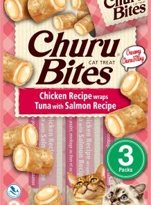 Churu Cat Bites Chicken/Tuna Wrap With Salomon 3St