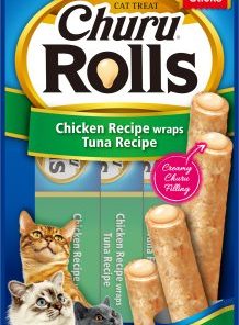 Churo Cat Rolls Chicken And Tuna Wrap 4St