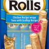 Churu Cat Rolls Chicken/Tuna Wrap With Scallop 4St