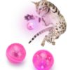 FLASH BALL til katt  rosa, ø35mm.