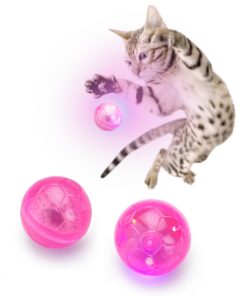 FLASH BALL til katt  rosa, ø35mm.