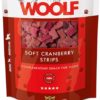 Woolf Soft Cranberry Strips 100G
