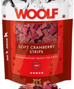 Woolf Soft Cranberry Strips 100G