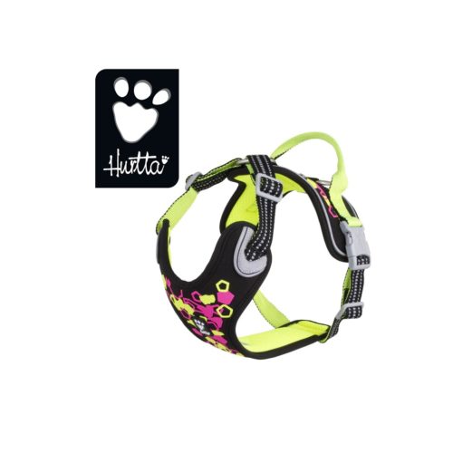 Hurtta Weekend Warrior Neon sele licorice 45-60 cm