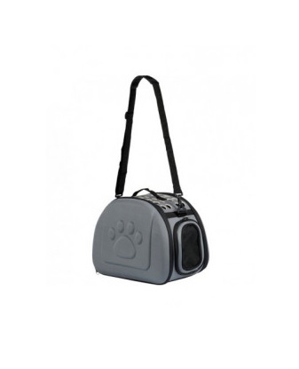 PET CARRIER Companion, 'EVA', Foldable, 43x26x32cm. Grey