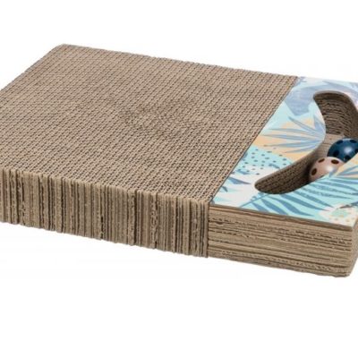 Scratching Cardboard With Toys, 38 × 30 Cm, White