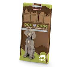 Sjokolade Plate Dog Choc M/Innmat 100G (18Stk)