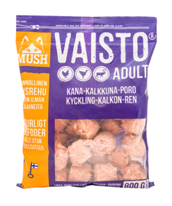 Mush Vaisto, Kalkun-Kylling-Rein (Lilla) 800g/Kjøttboller