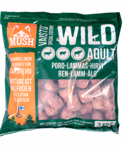 Mush Vaisto Wild, Reinsdyr-Lam-Okse 3 kg/Kjøttboller
