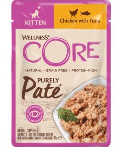 Core Cat Purely Pate Kitten, Chicken W/Tuna 85 G