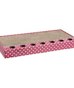 Scratching Cardboard With Toys, 48 × 25 Cm, Pink