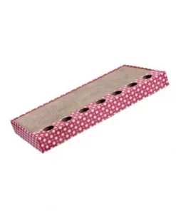 Trixie, Klorebrett i papp m/leker, Rosa, 48×25cm. Katt