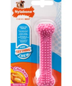 Nylabone Puppy Teething Dental chew rosa,XS