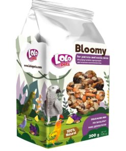 Bloomy Mix Of Dried Fruits+Nuts F/Parrots+Exotic Birds 200G