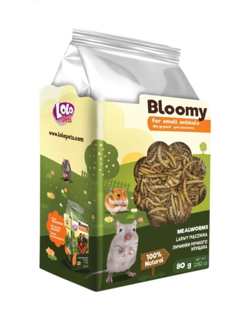 Bloomy Mealworm Larvae For Rodents 80G