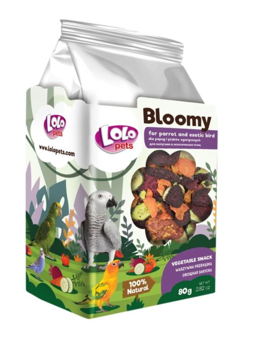 Bloomy Vegetable Snack For Parrots And Exotic Birds 80 G