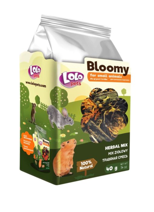 Bloomy Herbal Mix For Rodents And Rabbits, 40 G