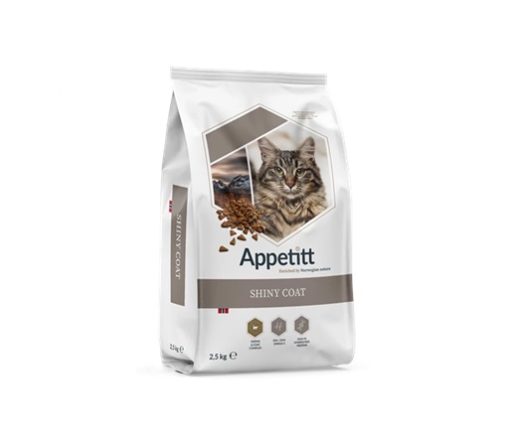 APPETITT Katt, Shiny Coat, 2,5kg.