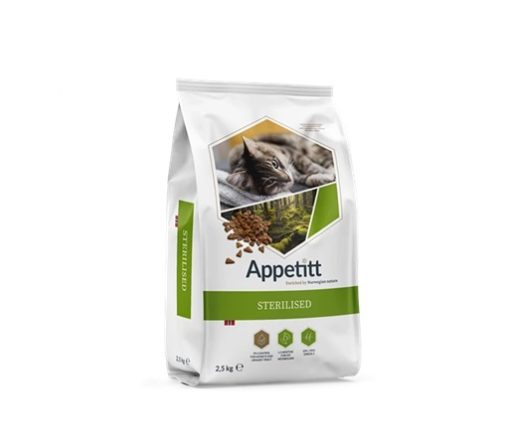 APPETITT Katt, Sterilised, 2,5kg.