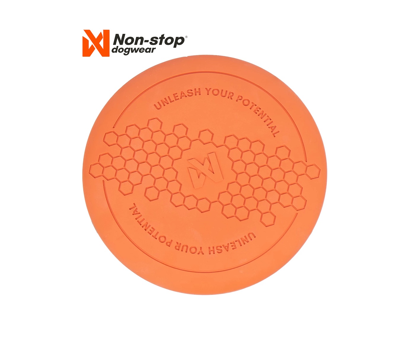 Non-Stop Dog Flying Disc  Orange/Black