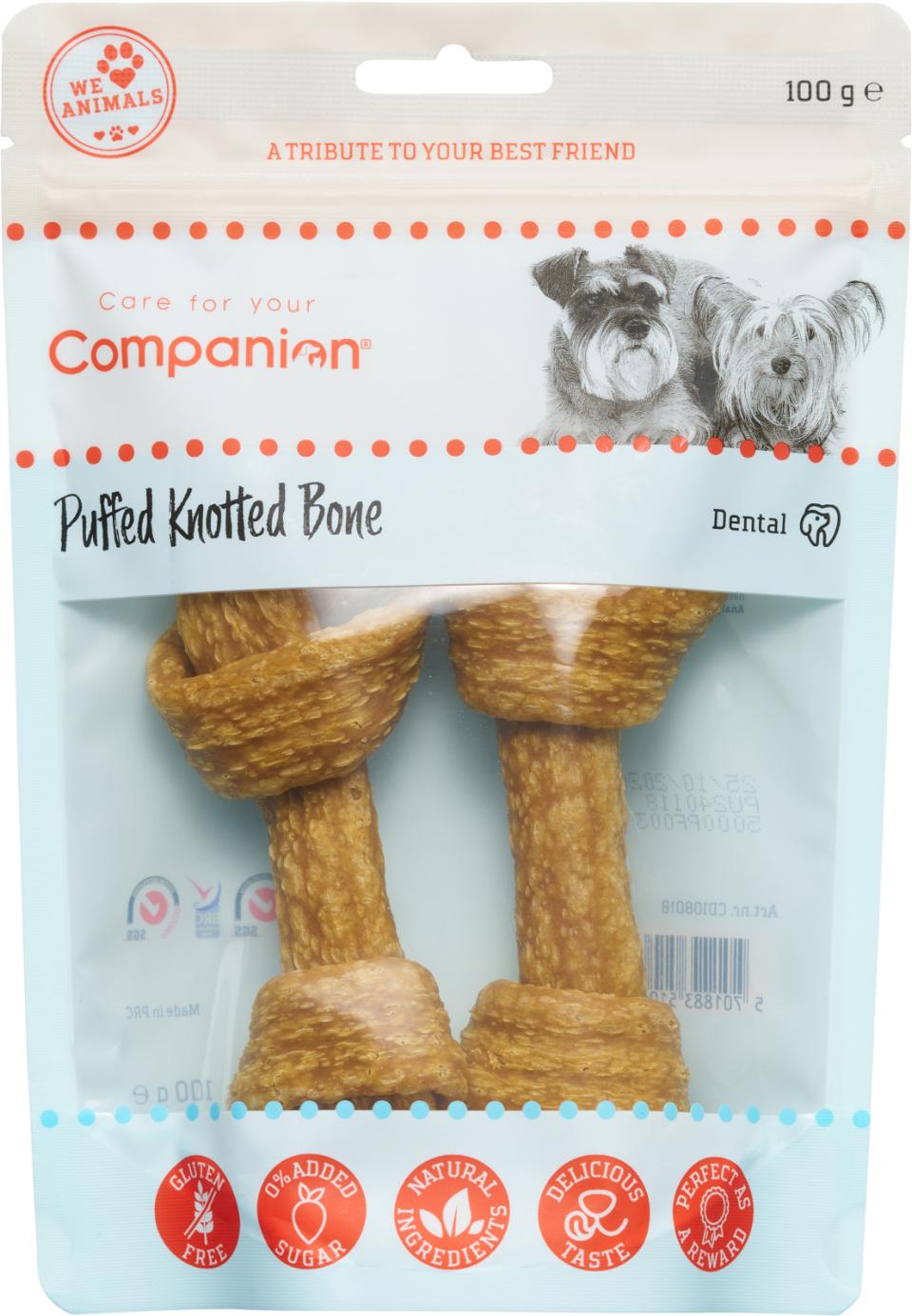 Companion Tyggesnack, Puffet Ben Med Kylling, 100 G