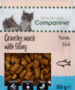 Companion Cat Crunchy Snack With Filling - Cod