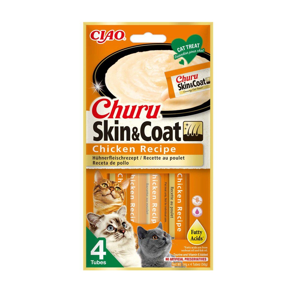 Churu Skin & Coat Chicken 4St