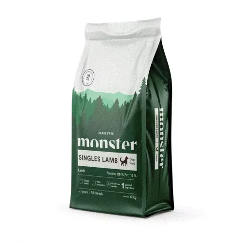 Monster Dog GF Singles Lamb 12 kg