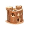Natural Wooden Castle 17X12X15Cm