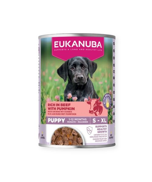 EUK WET, Puppies, Beef With Pumpkin 400g.