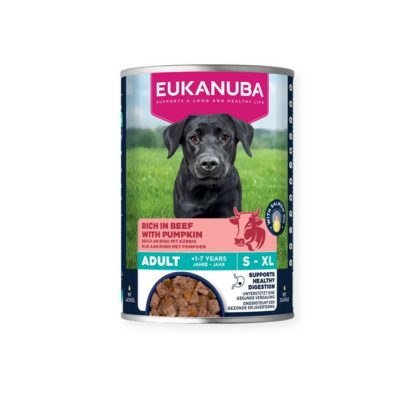 EUK WET, Adult Dogs, Beef With Pumpkin 400g.