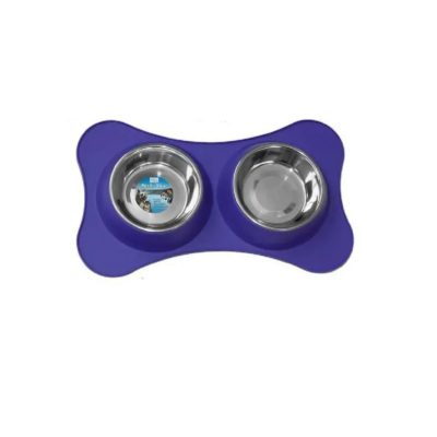 SKÅLSETT Rustfri, m/matte, Lilla, 900ml.x2stk.