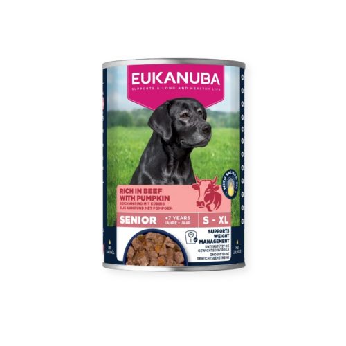 EUK WET, Senior Dogs, Beef With Pumpkin 400g.