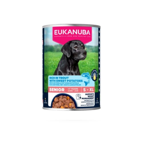 EUK WET, Senior Dogs, Trout W/Sweet Potatoes 400g.