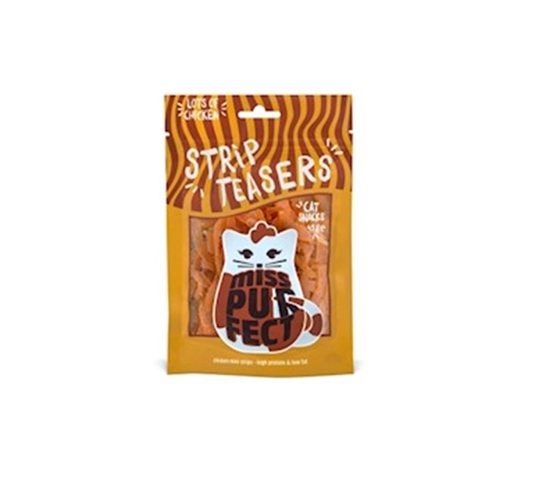 STRIP TEASERS Miss Purfect, Chicken mini strips, 45g.