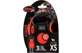 Flexi Koppel Xtreme Xs Band 3M Svart/Orange Max55Kg