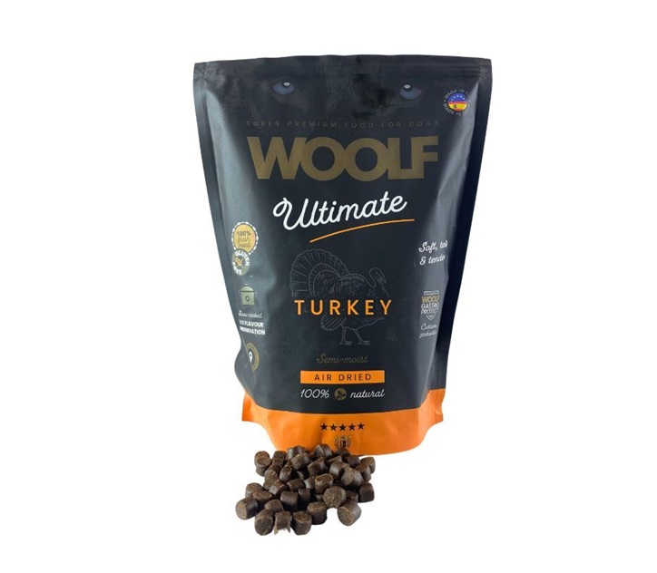 WOOLF Ultimate Dogfood, Turkey Semi-Moist, 1kg.