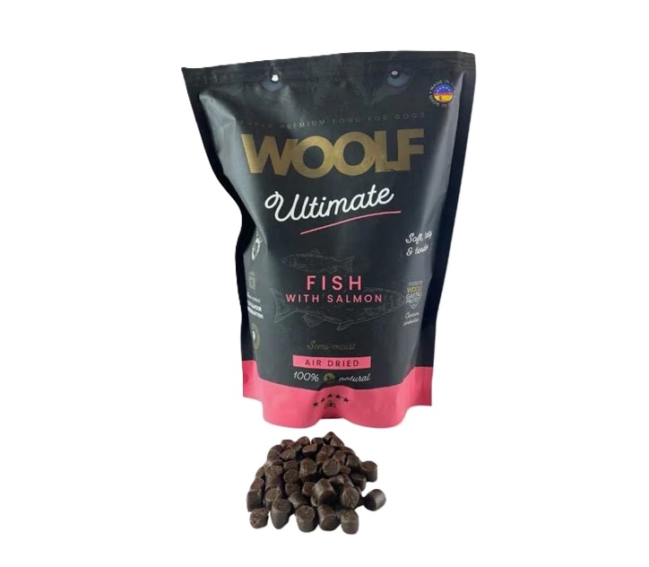 WOOLF Ultimate Dogfood, Fish, Semi-Moist, 1kg.