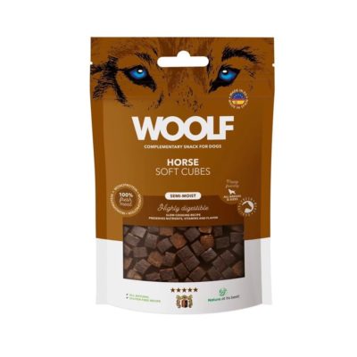 Woolf Soft Cubes Horse 100G