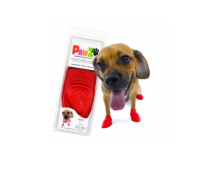 PAWS hundesko, Small, 6,4 cm (rød)