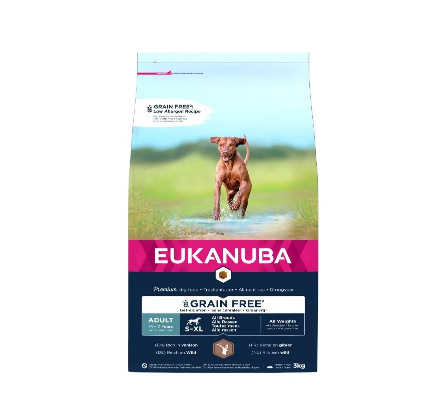 Euk Adult Grainfree Venison 3 Kg