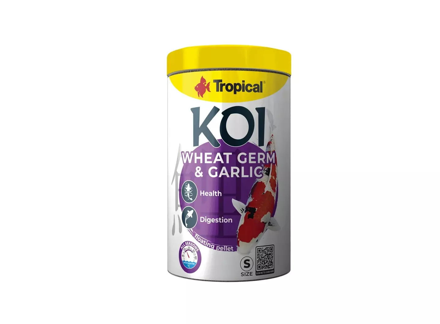 Tropical Koi Wheat Germ & Garlic Pelletsize S 1000