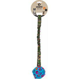 Play-N-Tug Ball With Crinkle Green Cammo 50Cm
