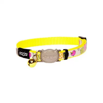 Rogz Reflectocat Halsband S Gul 11Mm 20-31Cm
